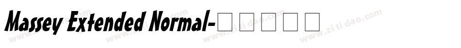 Massey Extended Normal字体转换